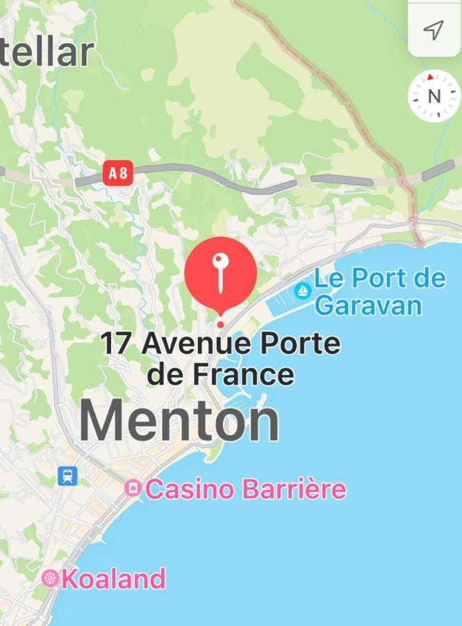 Studio 2 Pers , 40M2 En Bord De Mer Avec Vue Mer Мантон Екстер'єр фото